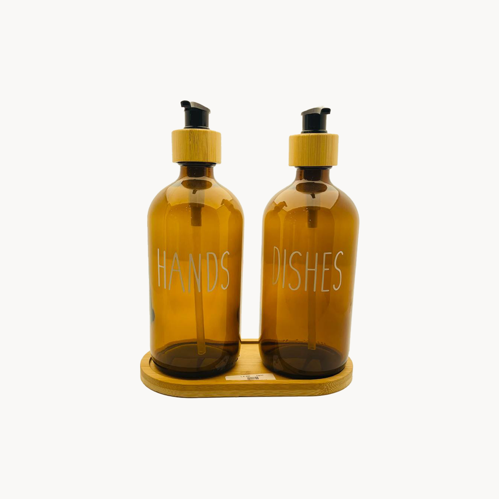 Brown Soap Dispenser set