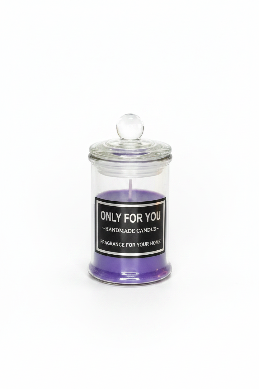 "Only For You" Apothecary Jar Candle