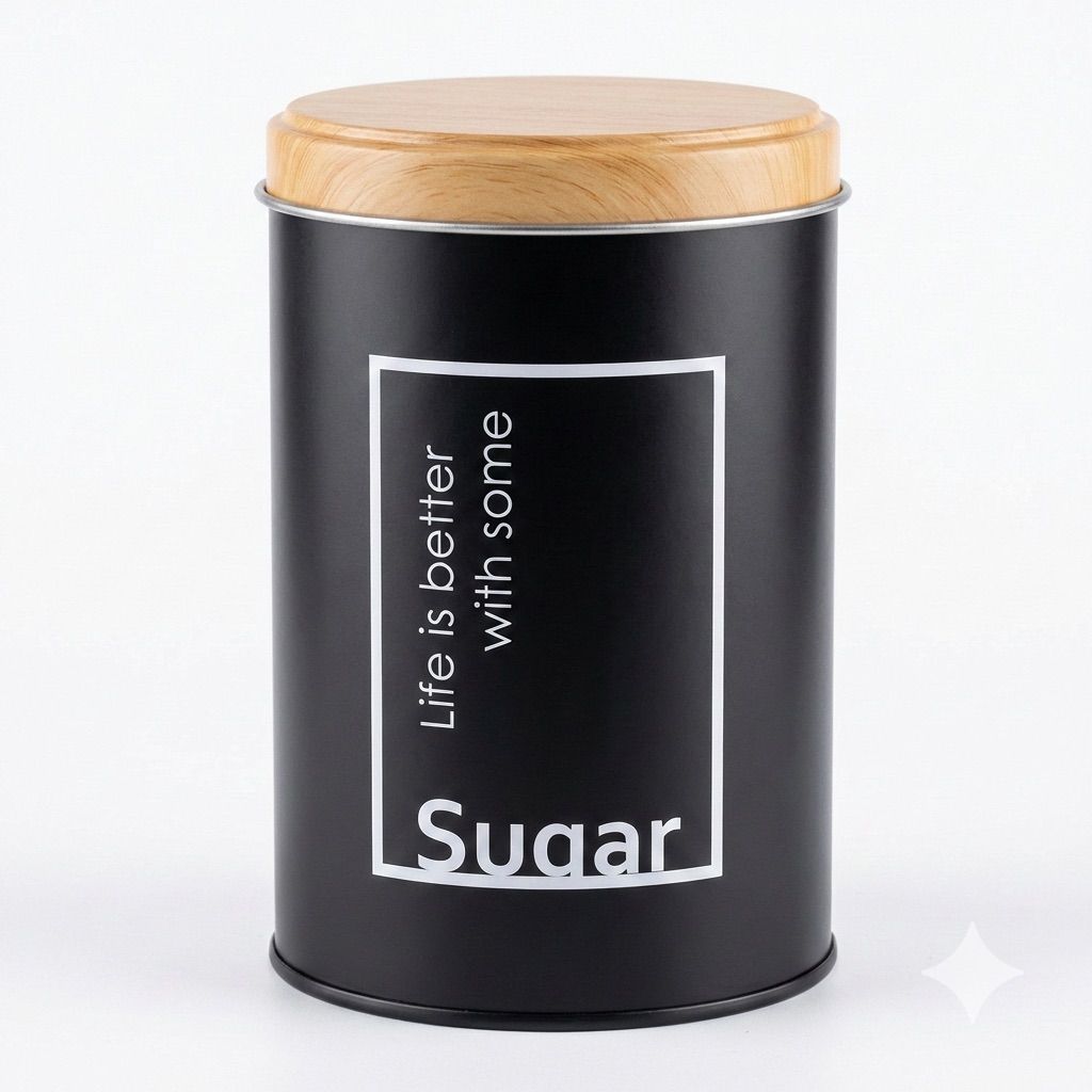 Life is Better" Round Sugar Tin