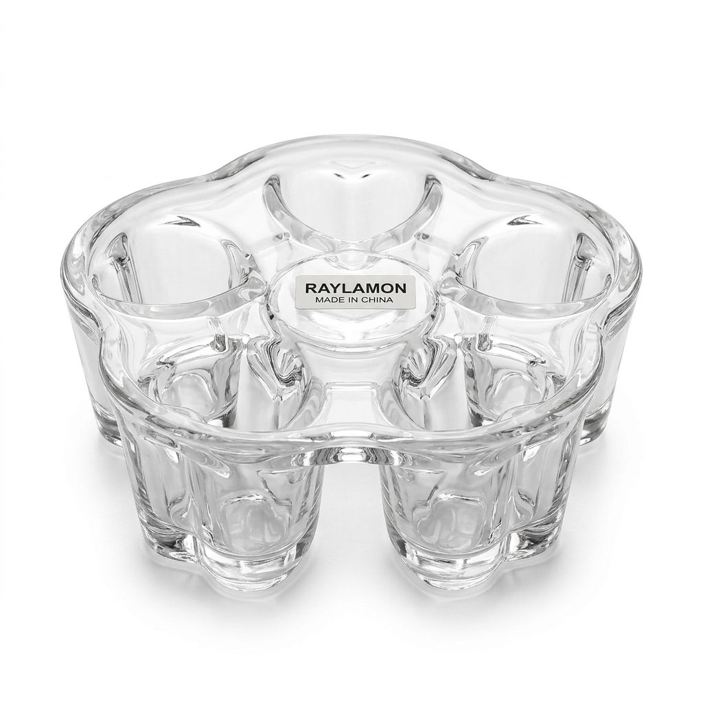 Elegant Glass Tealight Candle Holder Set