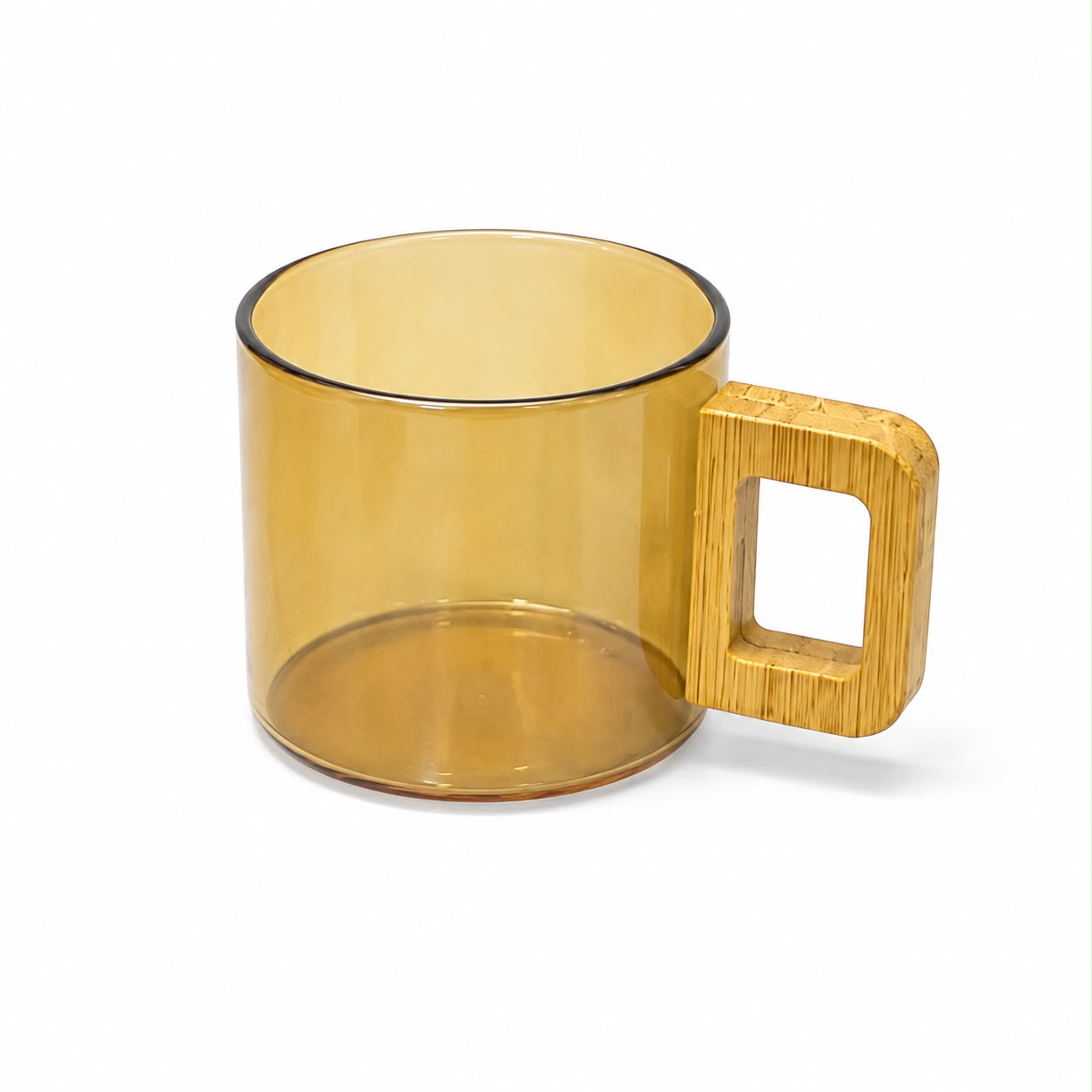 Amber Glass Espresso Mug Set - Set of 6