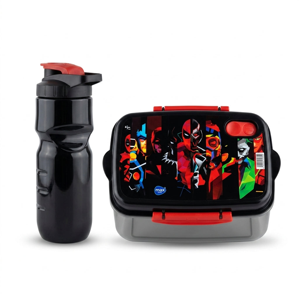 Character Themed Lunch Box and Water Bottle Set
