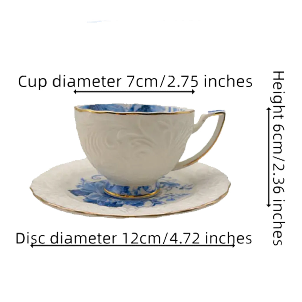 12-Piece Coffee Cup Set (6 Cups + 6 Saucers)
