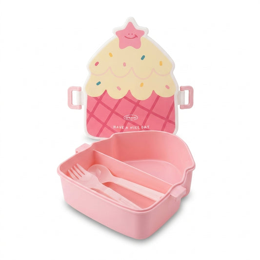 Sweet Treat Shaped Bento Lunch Box with Utensils