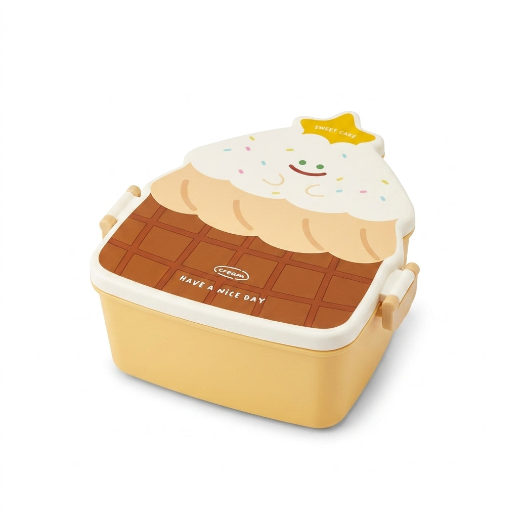Sweet Treat Shaped Bento Lunch Box with Utensils