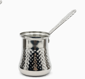 Piece Hammered Stainless Steel Turkish Coffee Pot Set