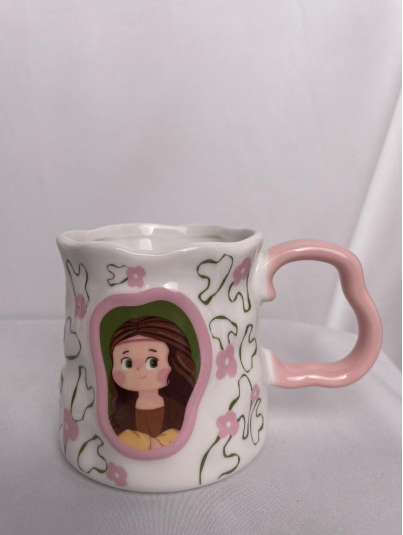 Artistic Floral Ceramic Mug