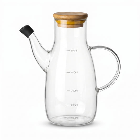 Clear Dispenser Pitcher with Lid and Volume Markings