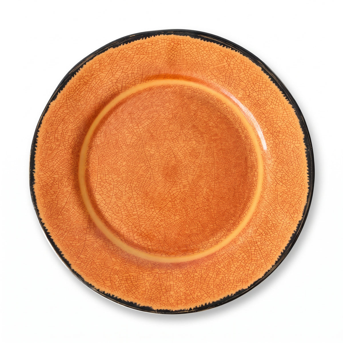 Round Plate with Intricate Web Motif