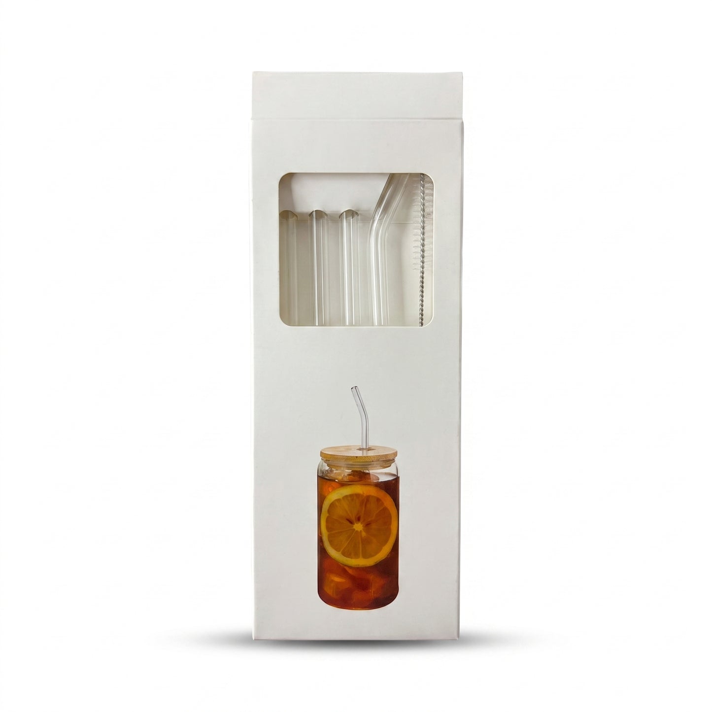 Transparent Straws and Brush Box