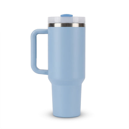 Premium 40oz Insulated Tumbler with Handle & Straw