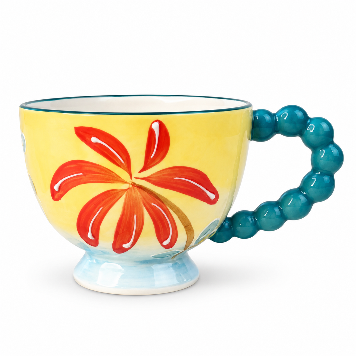 Handcrafted Ceramic Mug – Colorful Floral Collection