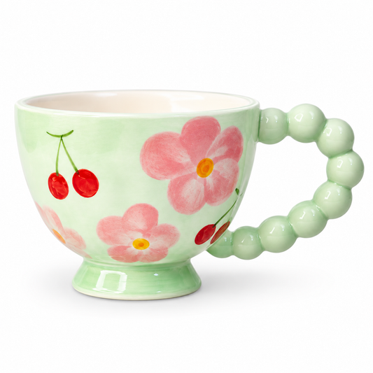Handcrafted Ceramic Mug – Colorful Floral Collection