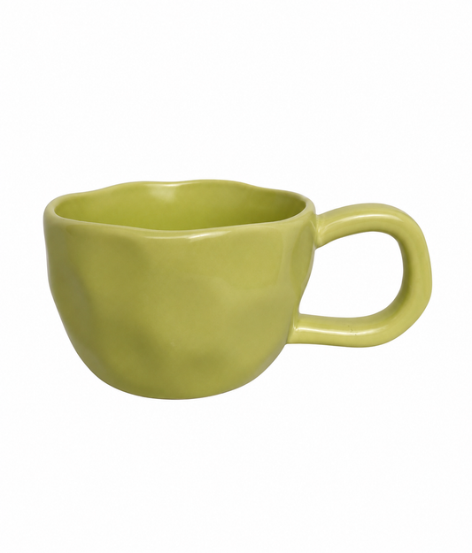 Modern Olive Green Ceramic Mug – Minimalist Coffee & Tea Cup