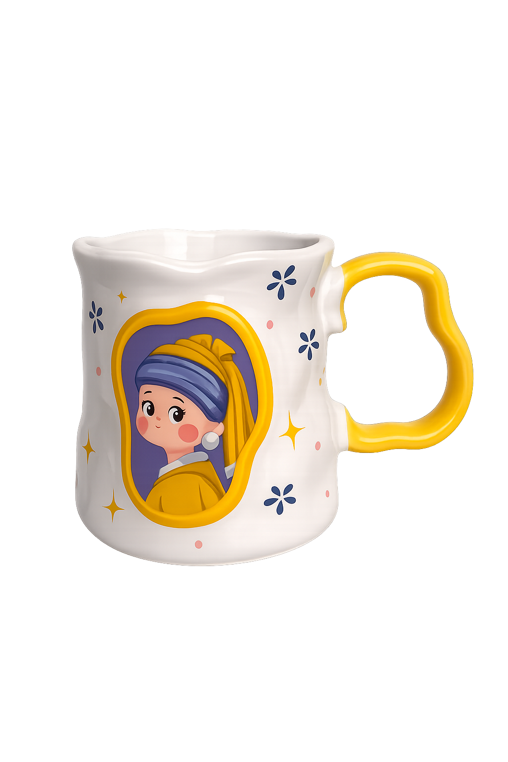 Artistic Floral Ceramic Mug