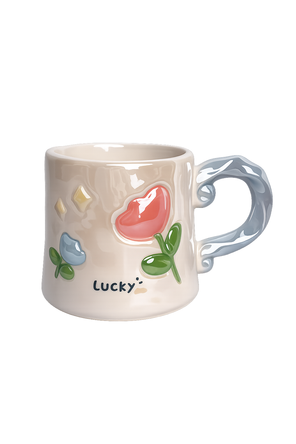 Lucky Floral Ceramic Mug