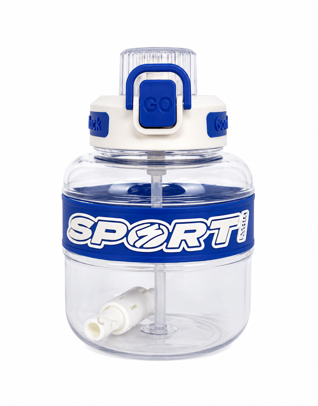 Sport Style Water Bottle with Straw & Flip Lock Lid