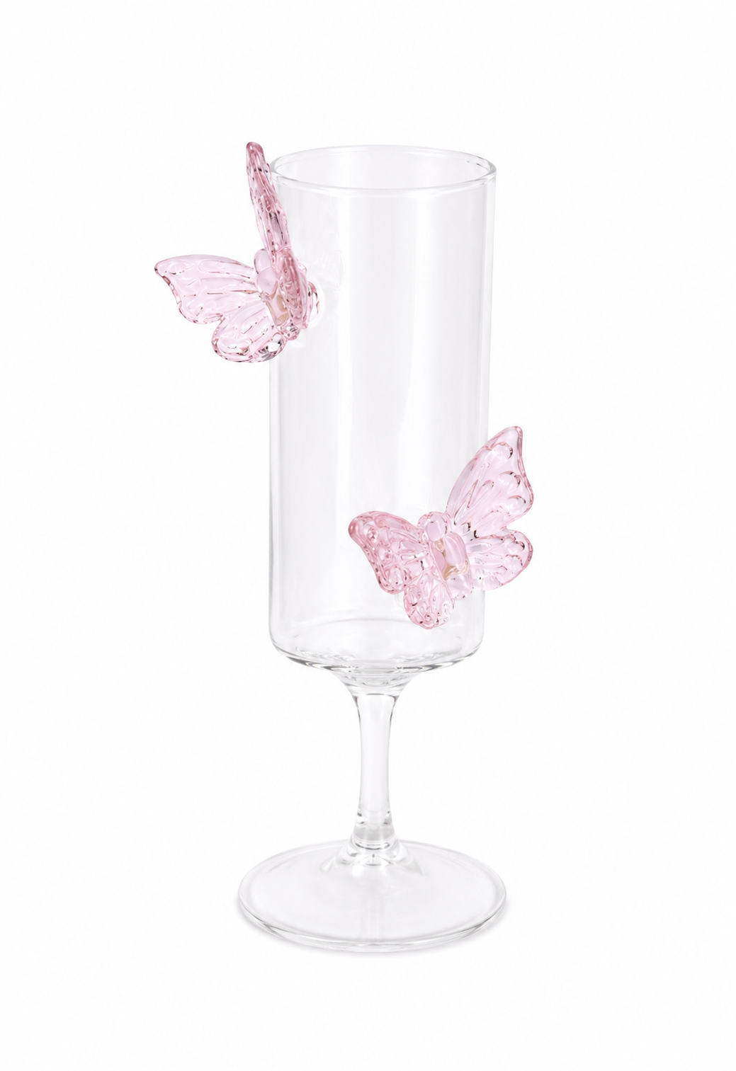 Elegant Butterfly Champagne Glass