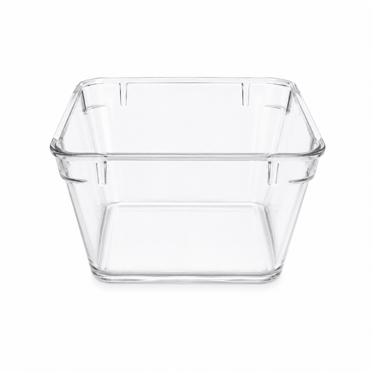 Clear Glass Storage Jar with Bamboo Lid