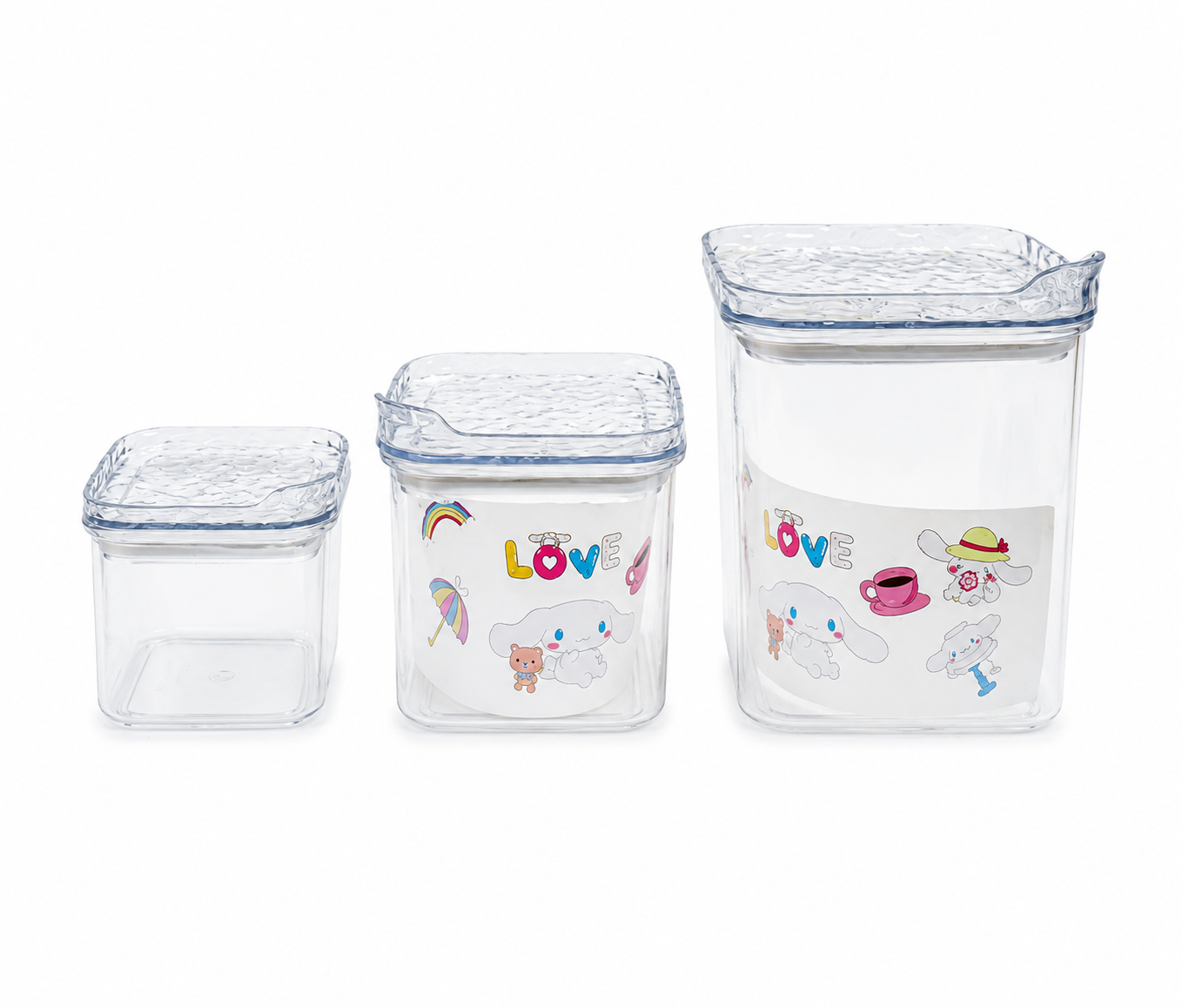 Cute Airtight Food Storage Container Set – 3 Pieces