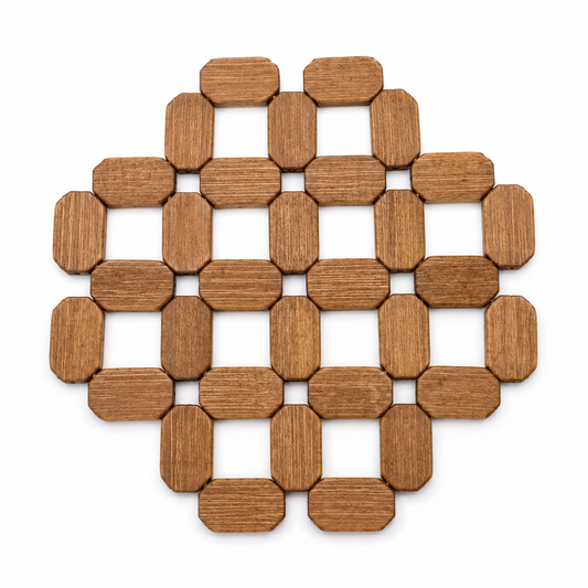 Elegant Wooden Heat Resistant Trivet for Kitchen & Dining
