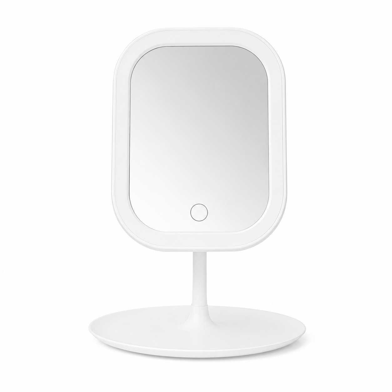 Modern Rectangular LED Vanity Mirror with Stand