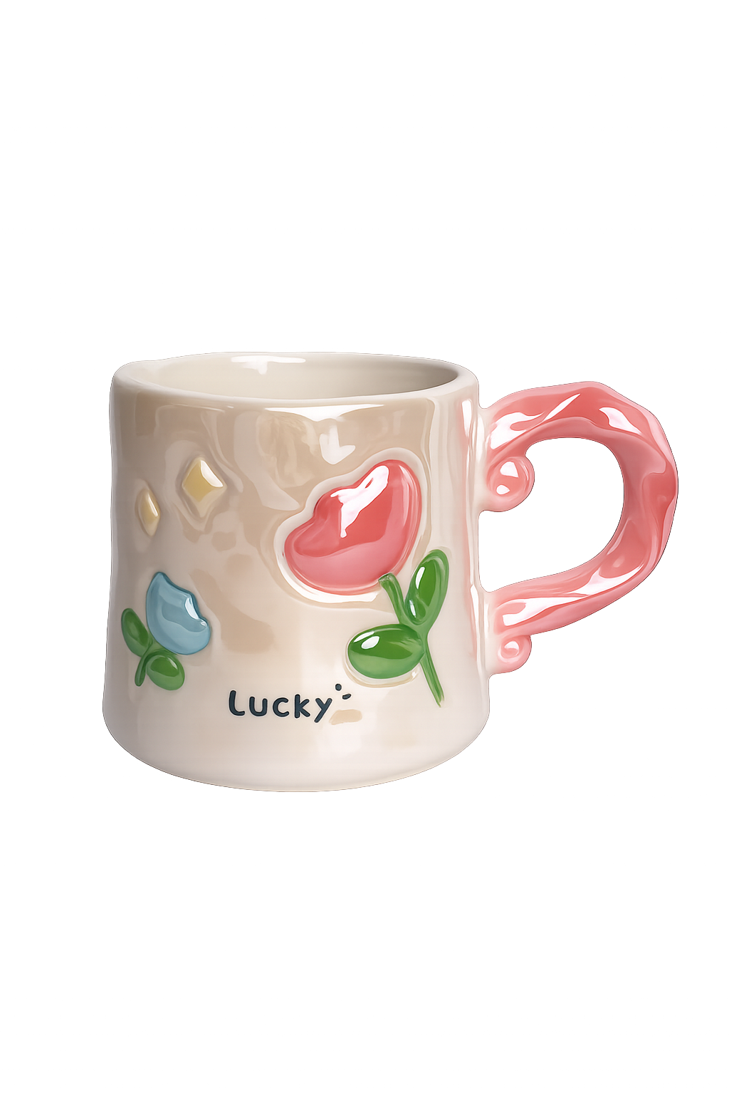 Lucky Floral Ceramic Mug