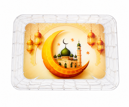Ramadan Mubarak Decorative Acrylic Food Platter