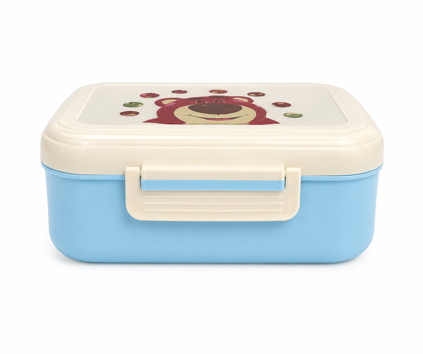 Cute Pink Cartoon Lunch Box with Lock Lid