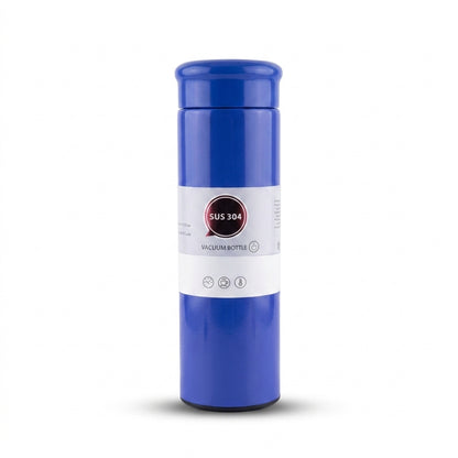 Stainless Steel Vacuum Bottle – Leather Strap Travel Flask