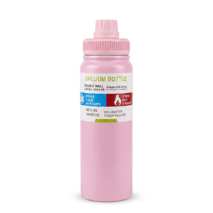 Insulated Sports Water Bottle – Wide Mouth with Carry Handle 800 ML
