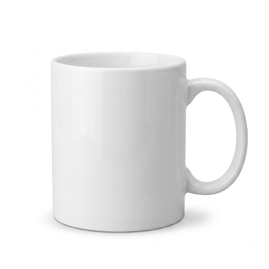 Classic Ceramic Mug – Simple Rounded Handle Design