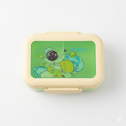 Cute Pink Cartoon Lunch Box with Lock Lid