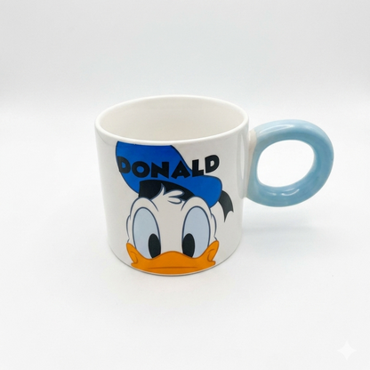 Disney-inspired ceramic mug with Circular Handle