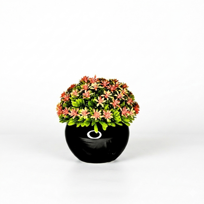 : The "Midnight Bloom" Faux Floral Accent