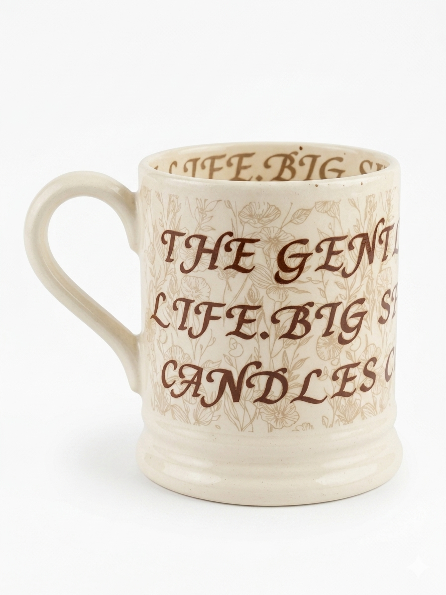 Vintage Typography Ceramic Mug