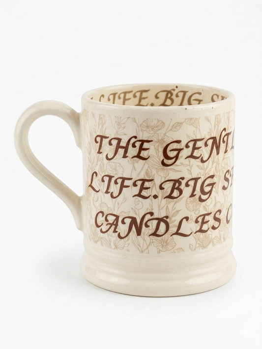 Vintage Typography Ceramic Mug