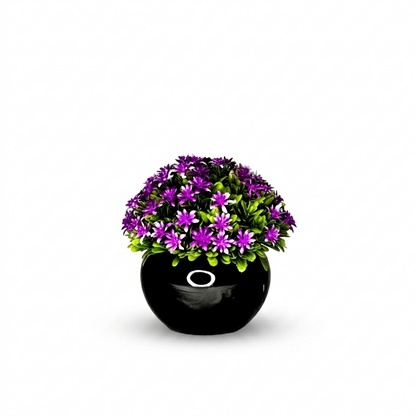 : The "Midnight Bloom" Faux Floral Accent