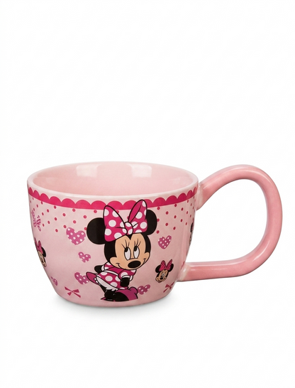 Stitch Cartoon Ceramic Mug – Cute Blue Coffee & Tea Cup with Large Handle