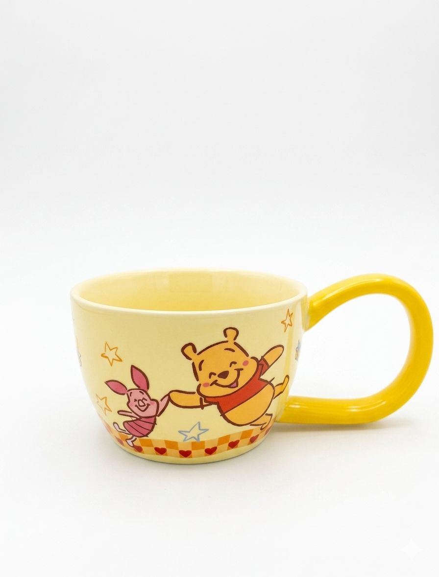 Stitch Cartoon Ceramic Mug – Cute Blue Coffee & Tea Cup with Large Handle