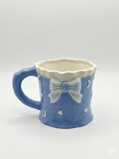 Cute Pastel Bow Ceramic Mug
