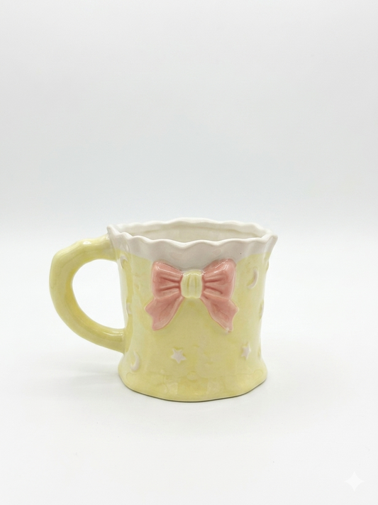 Cute Pastel Bow Ceramic Mug