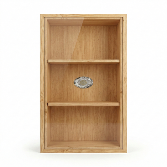 Tall Bamboo Storage Cabinet with Glass Door – Multi-Shelf Organizer  Description: