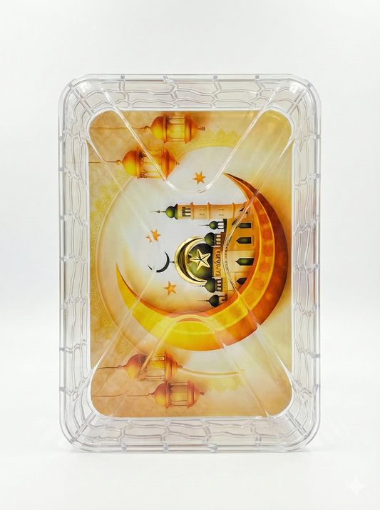 Ramadan Mubarak Decorative Acrylic Food Platter
