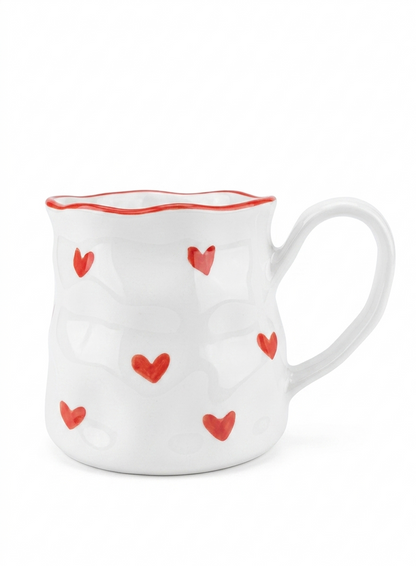 Cute Heart Pattern Ceramic Mug