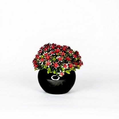 : The "Midnight Bloom" Faux Floral Accent