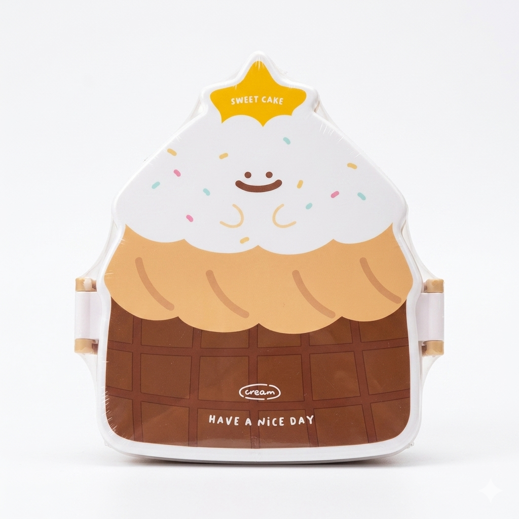 Cute Cupcake Shaped Kids Lunch Box