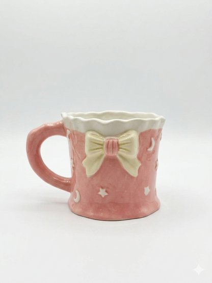 Cute Pastel Bow Ceramic Mug