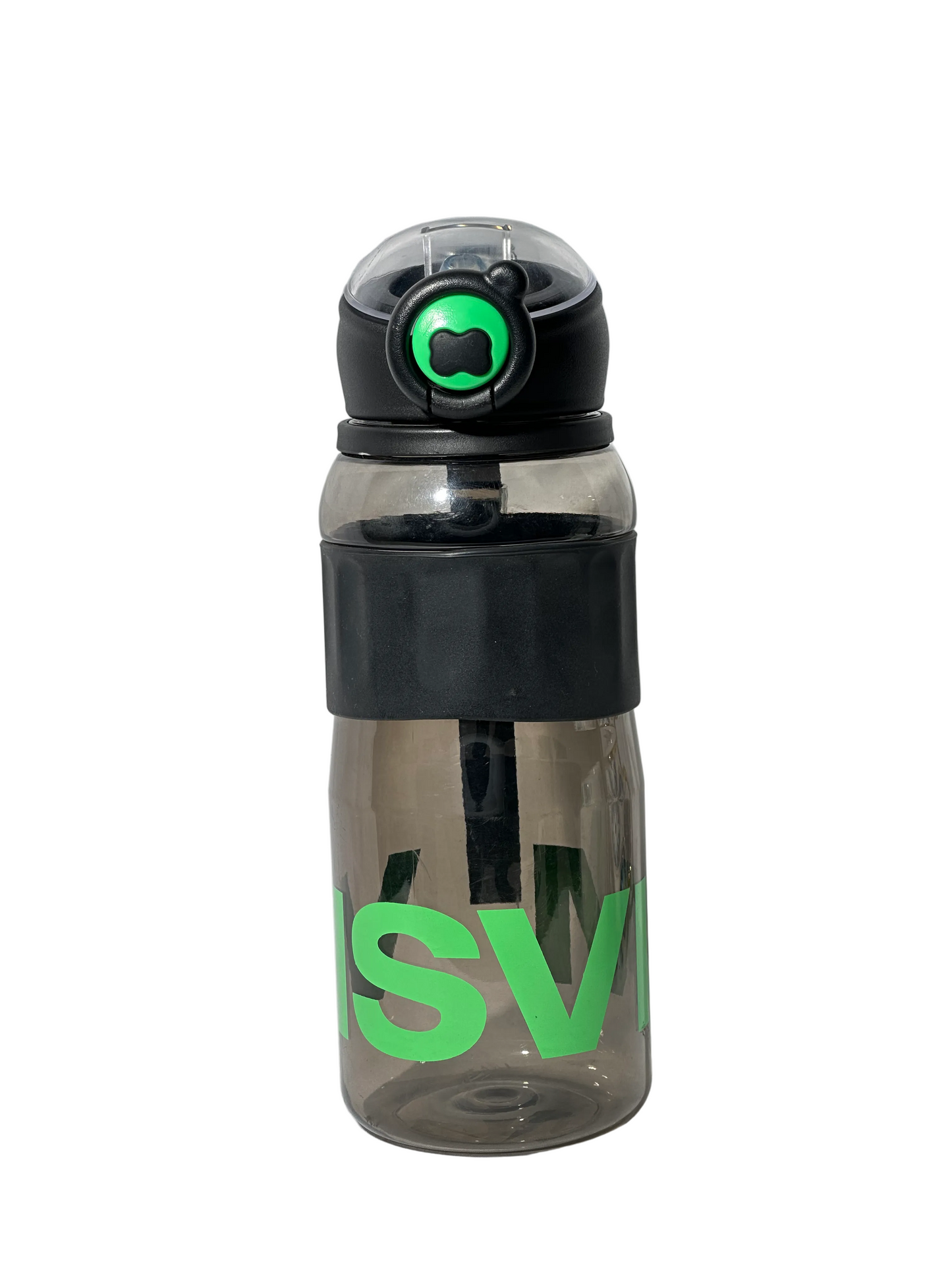 Trendy Black & Neon Green Sport Sipper Bottle