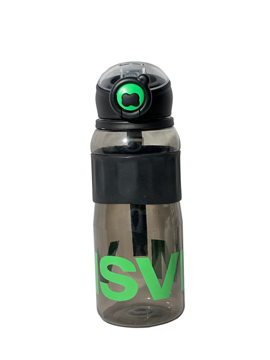 Trendy Black & Neon Green Sport Sipper Bottle
